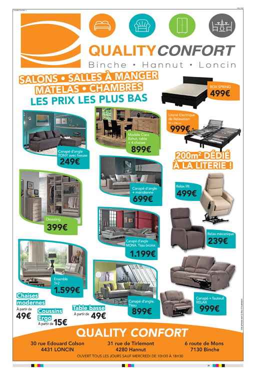 Chaque mois des Meubles en Promotions, des déstockages fous!